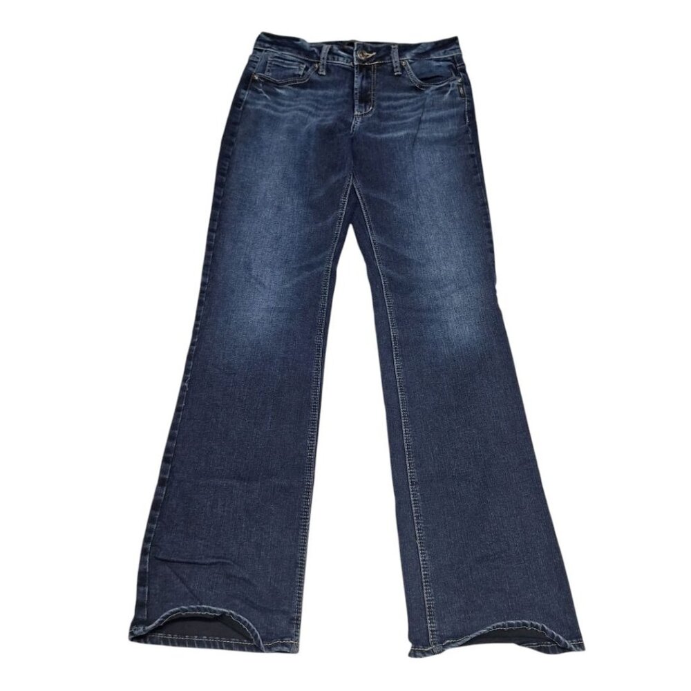 Silver Jeans Suki Slim Bootcut Dark Wash Womens 30 x 33 Basic Blue Denim